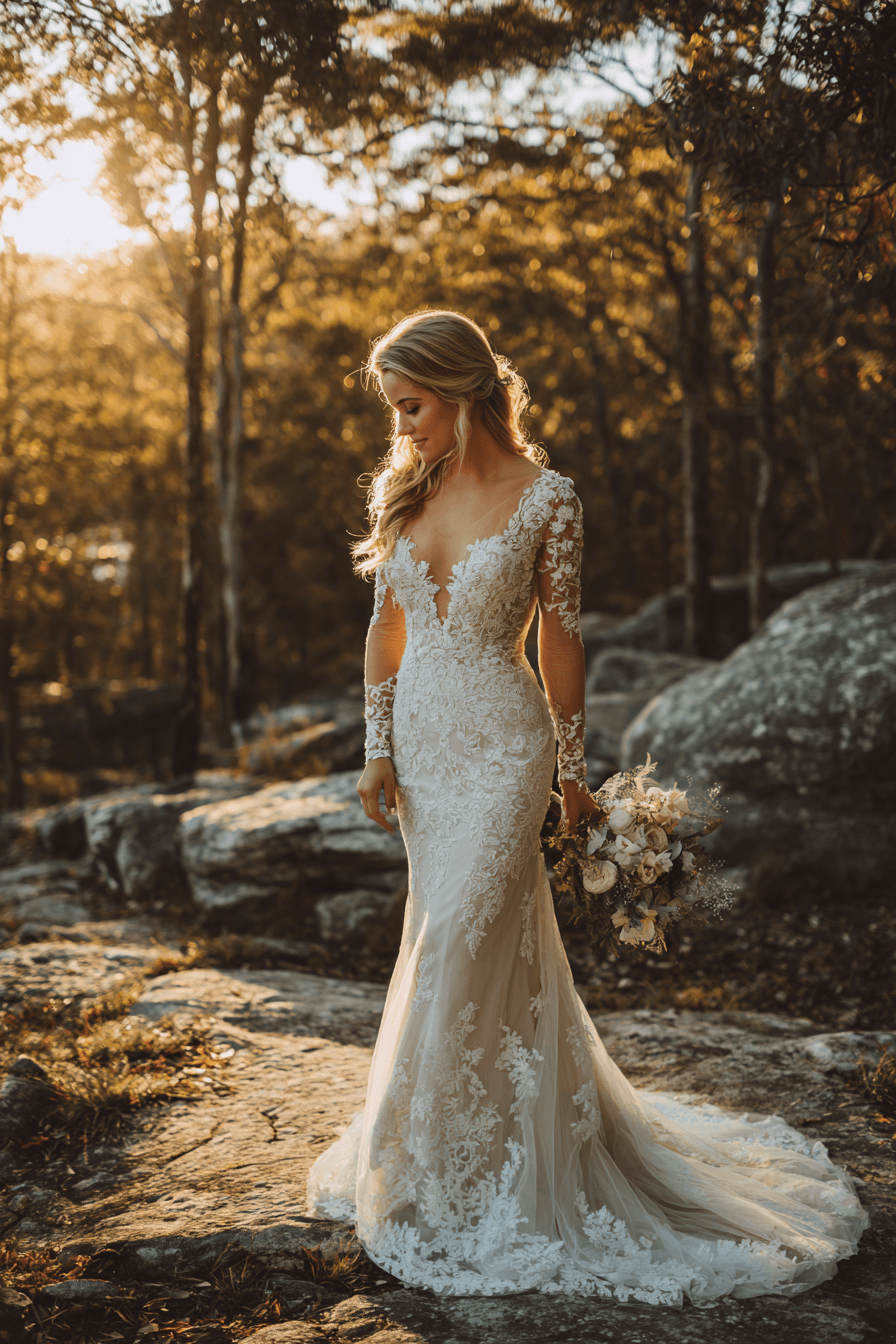 27 Stunning Mermaid Wedding Dresses with Sleeves for a Timeless Bridal Look