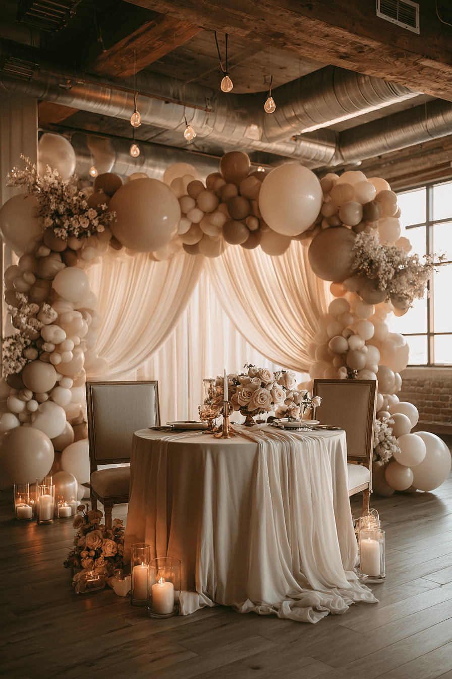 27 Dreamy Wedding Balloon Backdrop Ideas for Photos