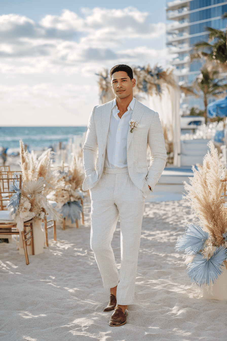 27 Beach Wedding Outfit Ideas for Men That Look Effortlessly Stylish