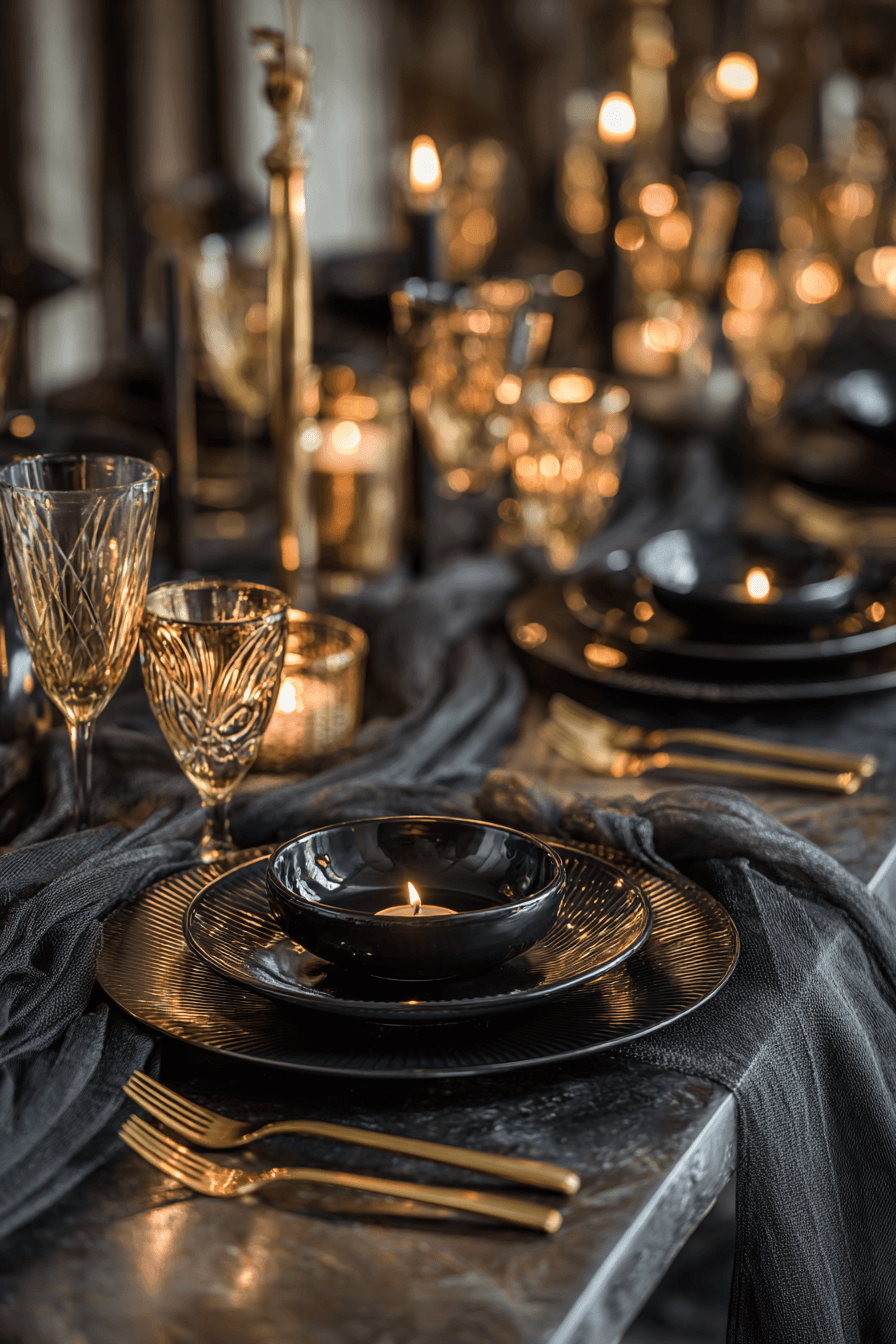 27 Black and Gold Dinner Party Ideas for a Luxurious Celebration