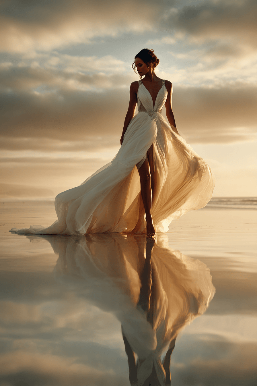27 Flowy Beach Wedding Dress Ideas for a Romantic Coastal Wedding