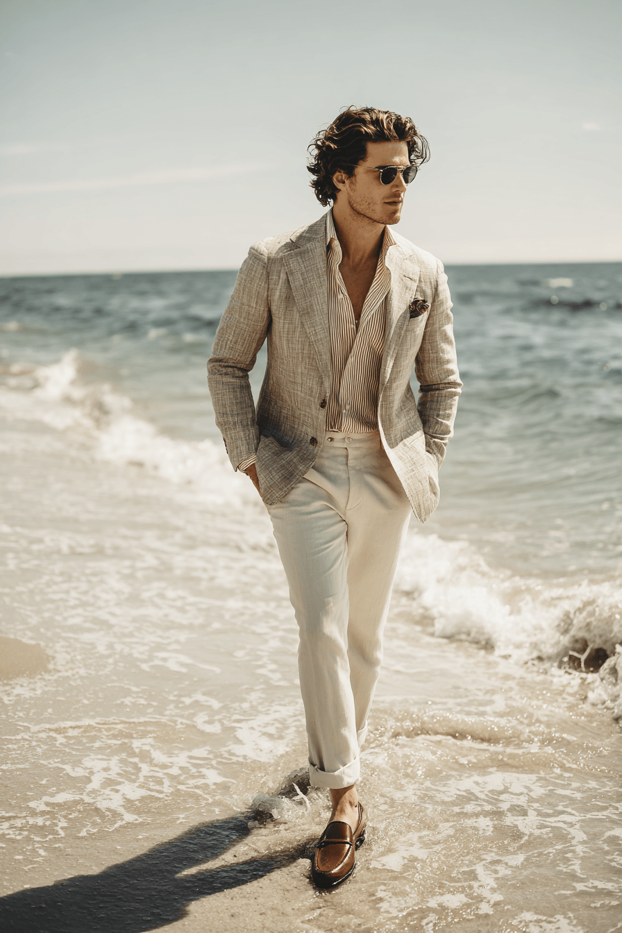 27 Beach Wedding Outfit Ideas for Men That Look Effortlessly Stylish