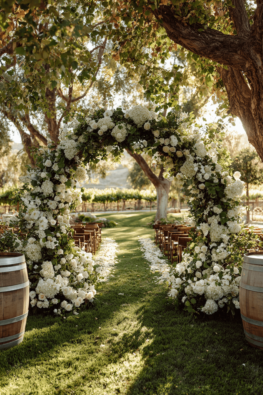 27 Romantic Circle Wedding Arch Decor Ideas