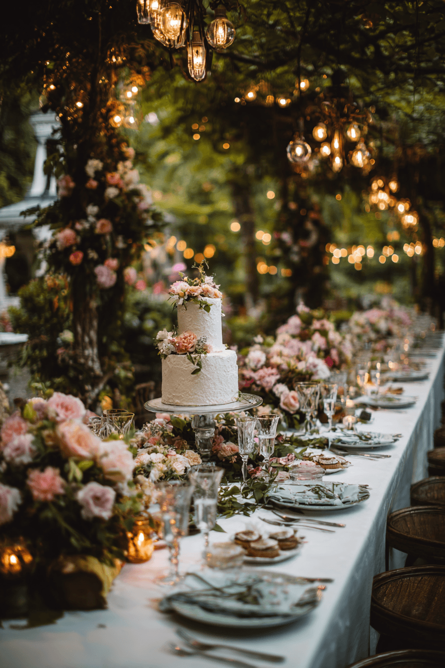 27 Stunning Wedding Cake Table Decoration Ideas for Elegant Receptions