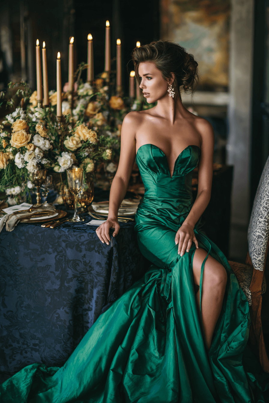 27 Elegant Green Wedding Dresses for a Beautiful Wedding Day