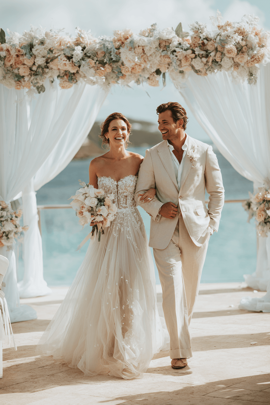 27 Flowy Beach Wedding Dress Ideas for a Romantic Coastal Wedding