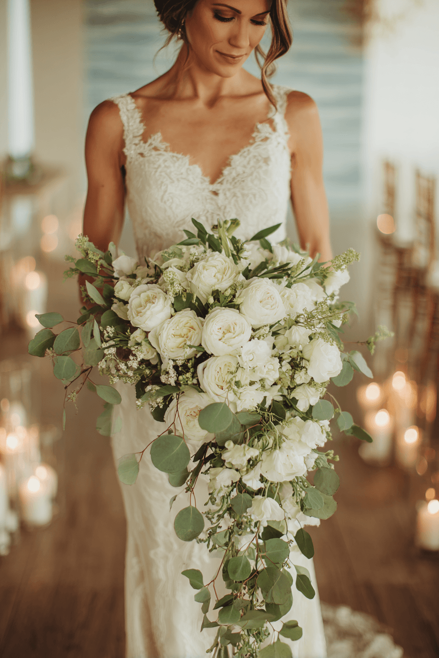 27 Dreamy Cascading Wedding Bouquet Designs Brides Love