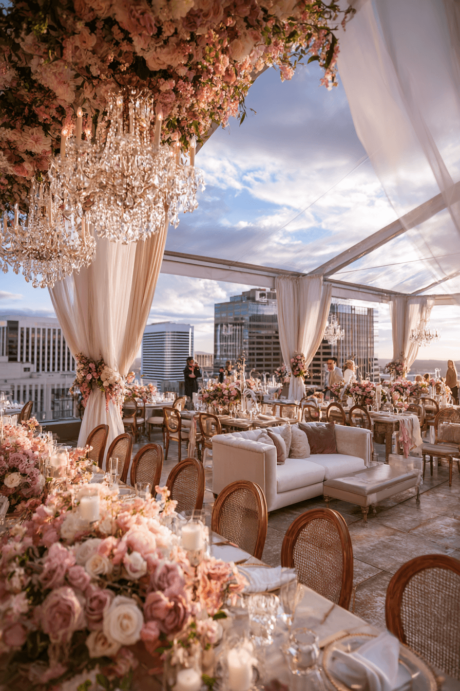 27 Elegant Rooftop Wedding Reception Themes Couples Love