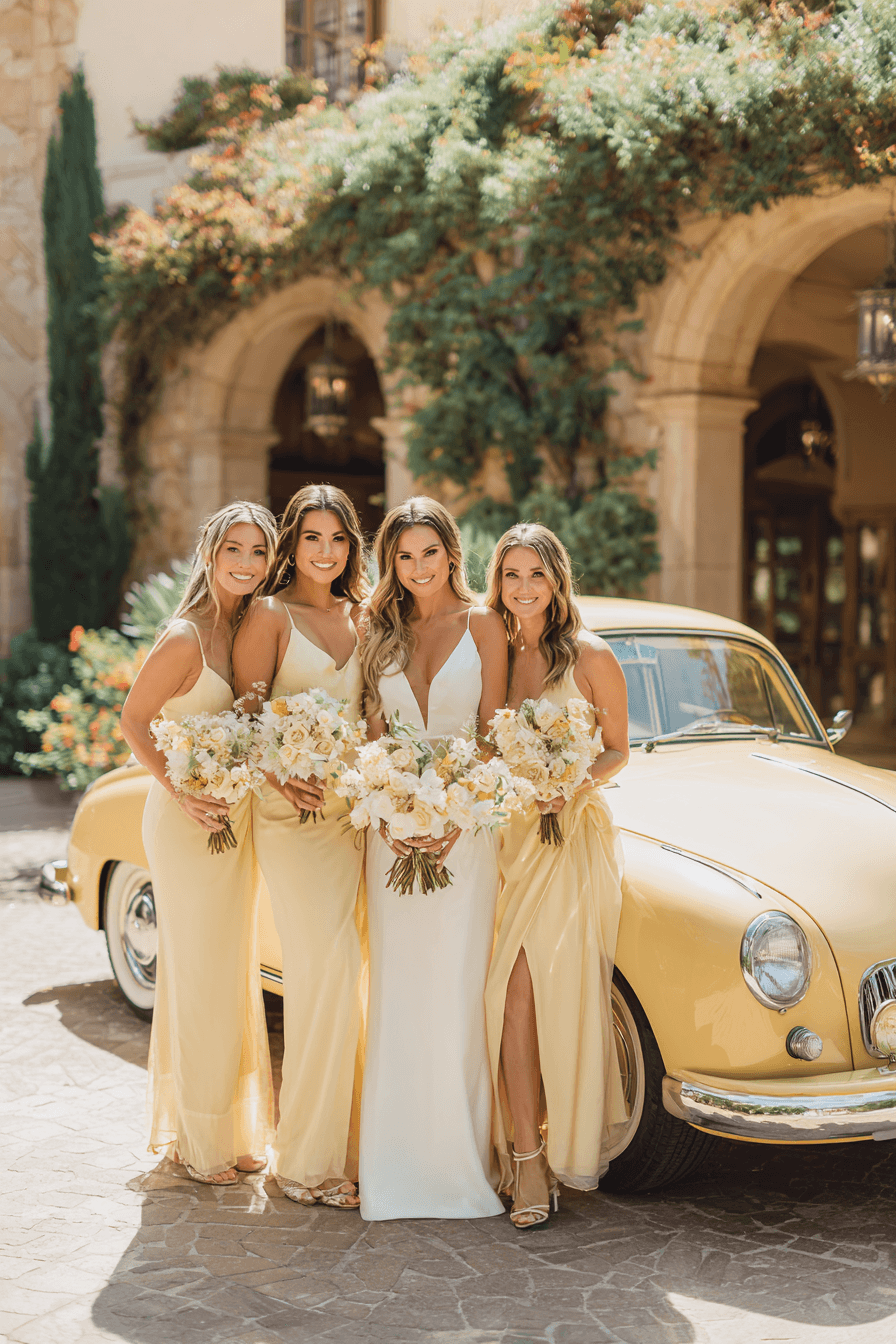 27 Stunning Butter Yellow Bridesmaid Dress Ideas for Elegant Weddings