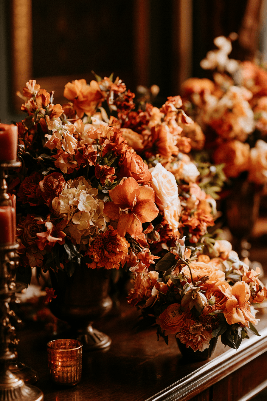 27 Stunning Burnt Orange Wedding Flower Ideas for a Romantic Celebration