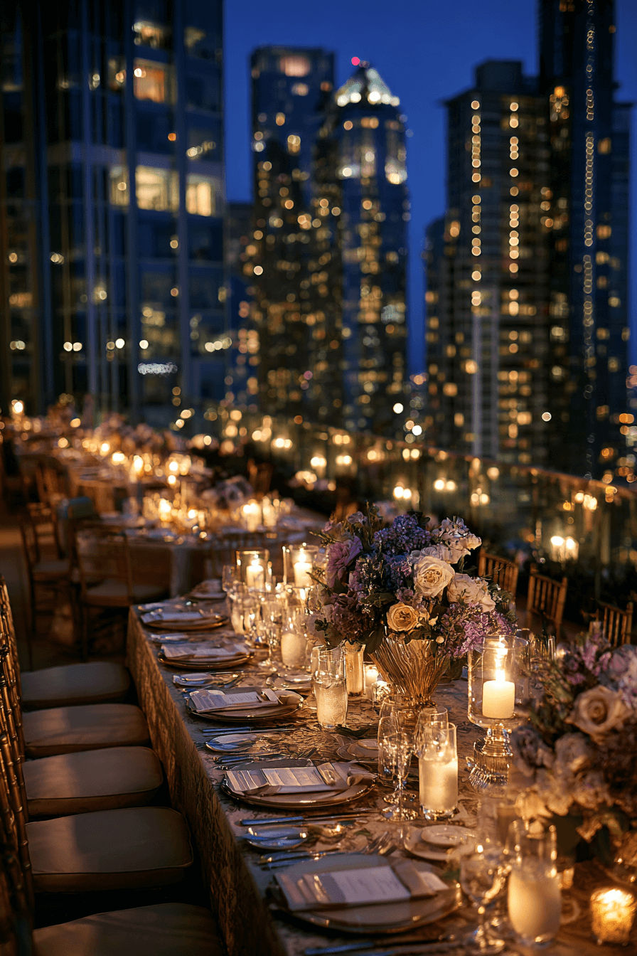 27 Elegant Rooftop Wedding Reception Themes Couples Love