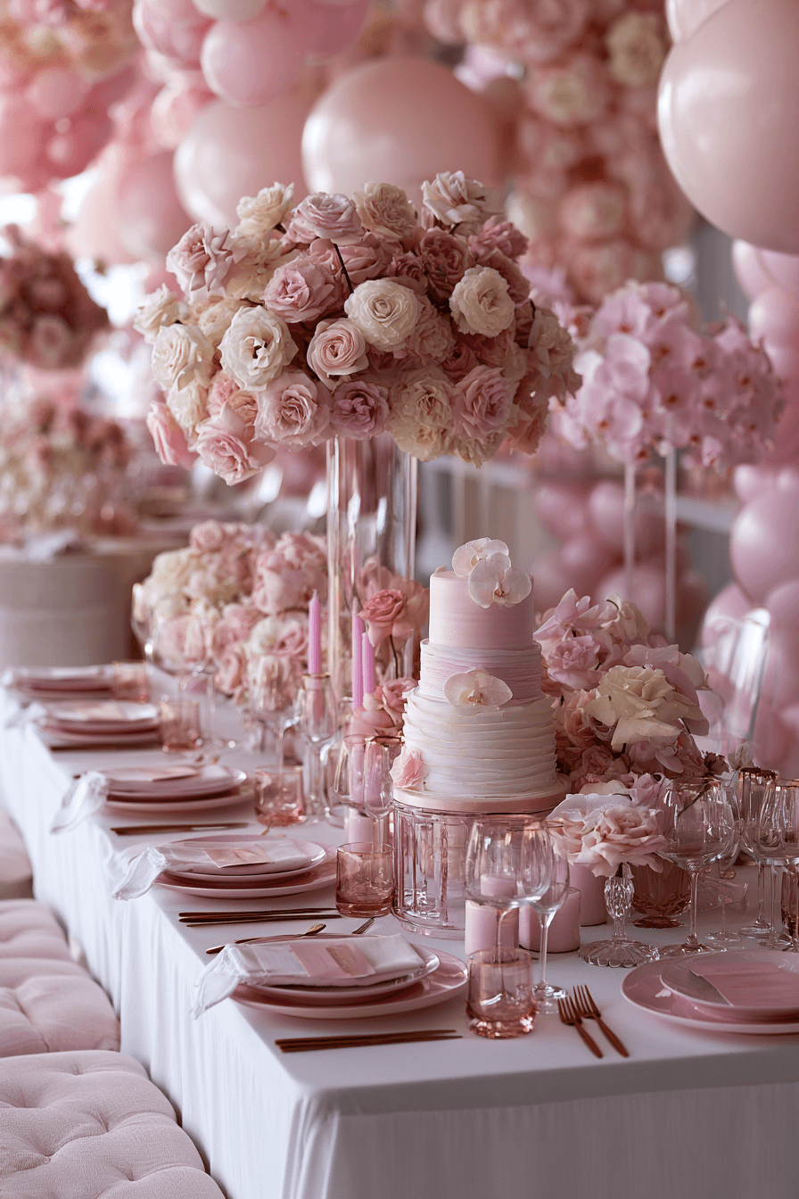 27 Beautiful Pink and White Birthday Decorations to Inspire Your Party