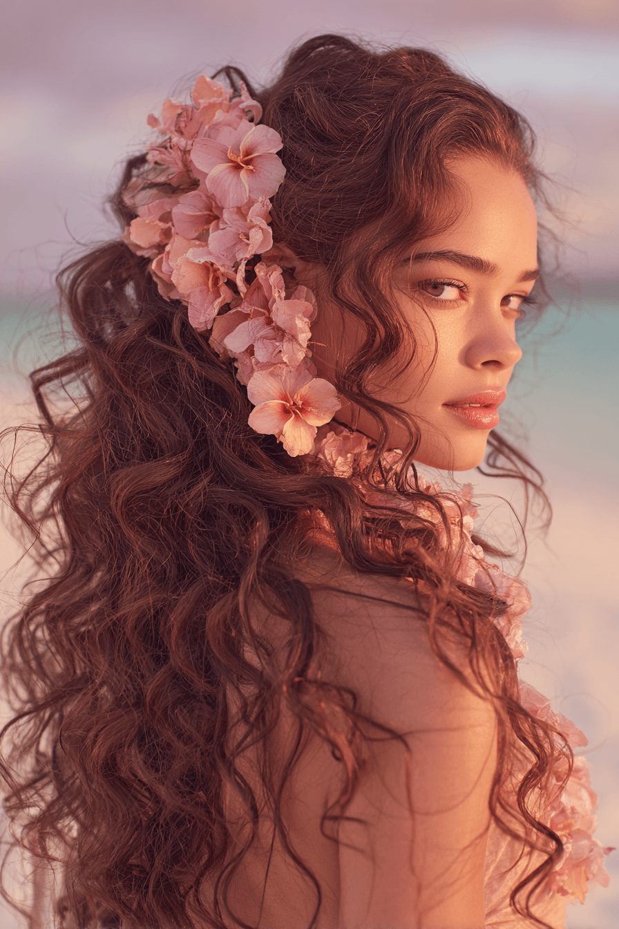 27 Beach Wedding Hairstyles That Stay Gorgeous in Ocean Breeze