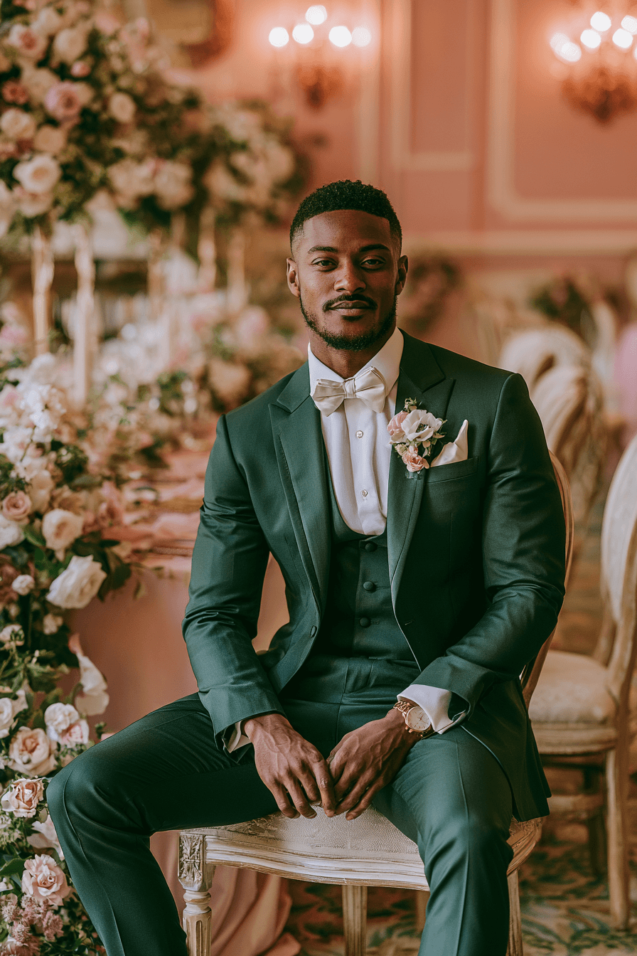 27 Green Tuxedo Wedding Ideas for a Stylish and Modern Celebration