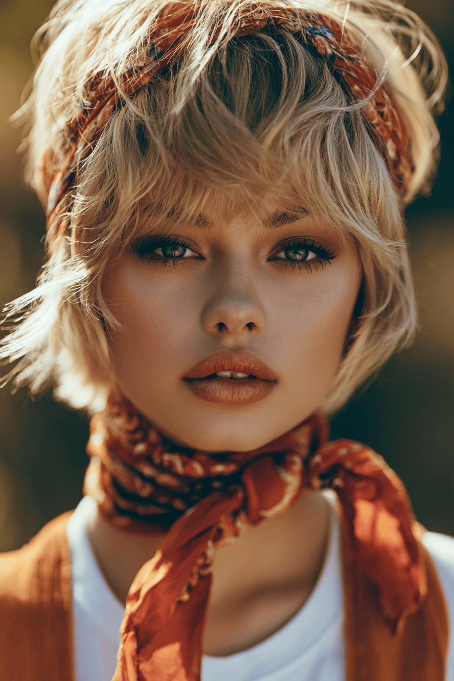 27 Bandana Hairstyles for Short Hair That Look Effortlessly Chic