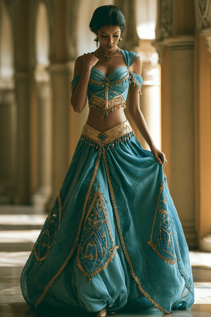 27 Enchanting Jasmine and Aladdin Costumes for Couples and Families