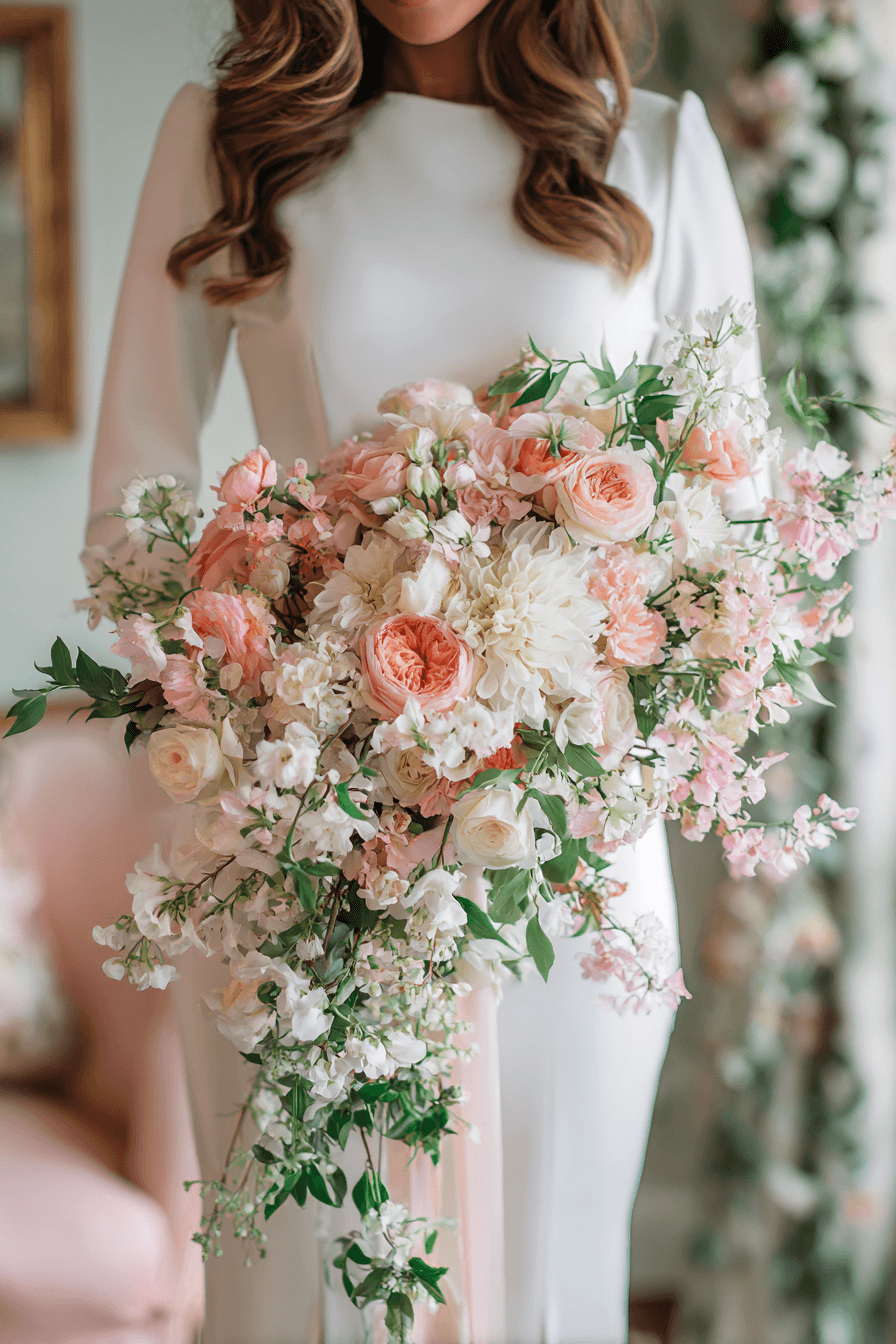 27 Dreamy Cascading Wedding Bouquet Designs Brides Love