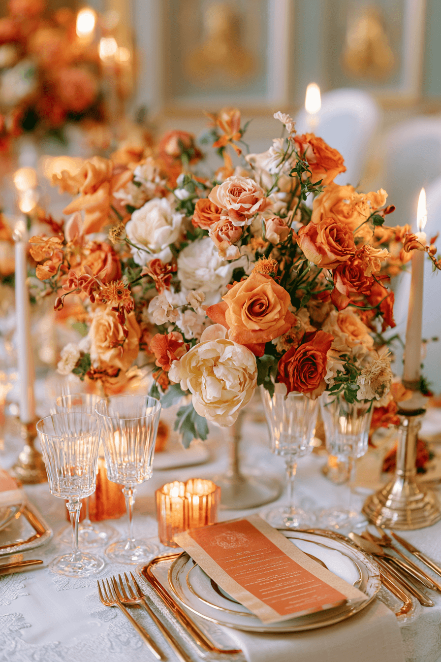 27 Stunning Burnt Orange Wedding Flower Ideas for a Romantic Celebration