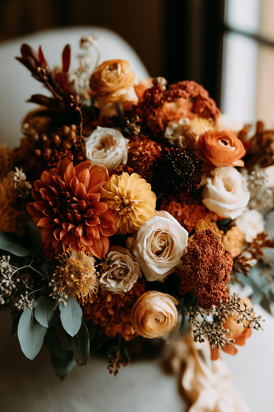 27 Stunning Burnt Orange Wedding Flower Ideas for a Romantic Celebration