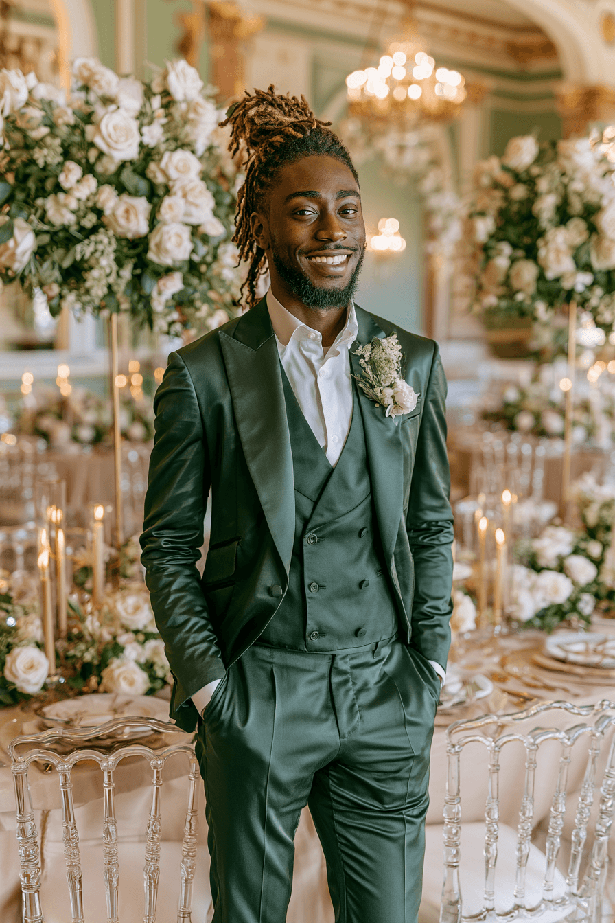 27 Green Tuxedo Wedding Ideas for a Stylish and Modern Celebration