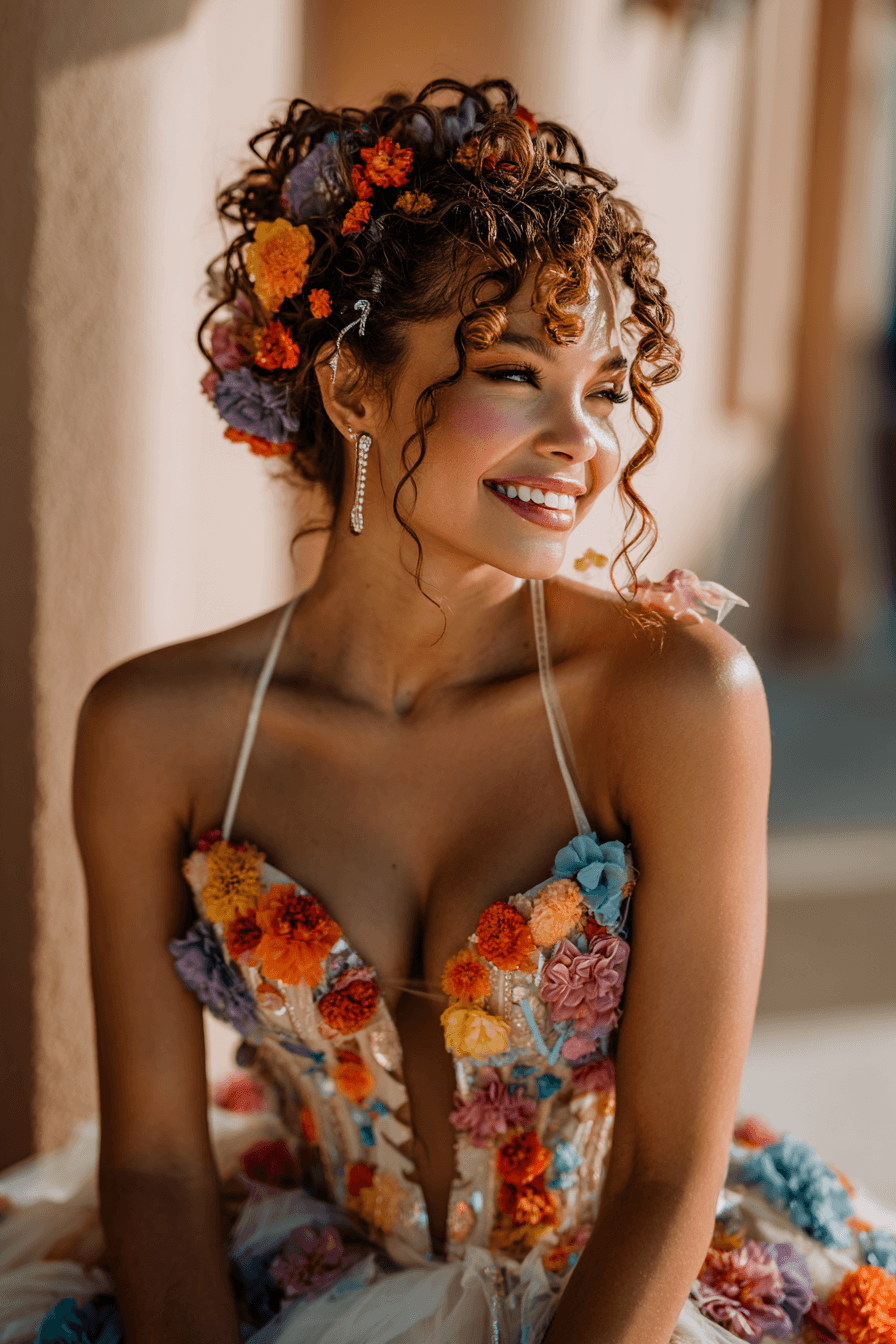 27 Beautiful Curly Hair Looks Perfect for Weddings