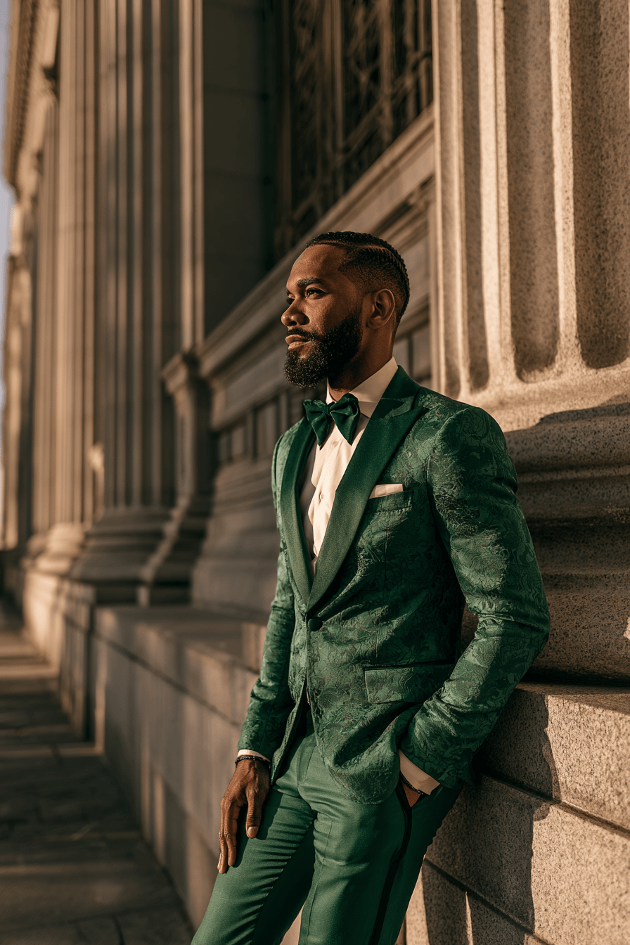27 Green Tuxedo Wedding Ideas for a Stylish and Modern Celebration