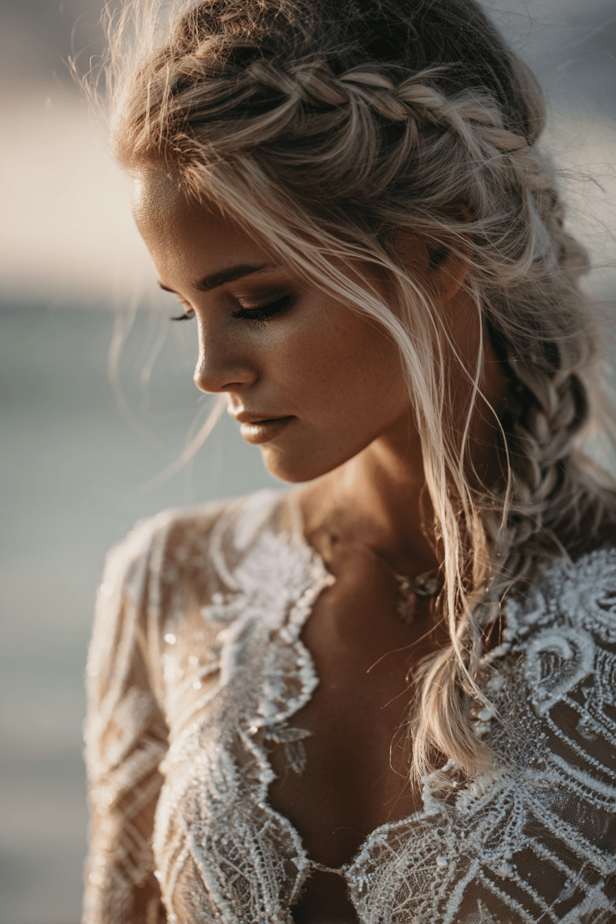 27 Beach Wedding Hairstyles That Stay Gorgeous in Ocean Breeze