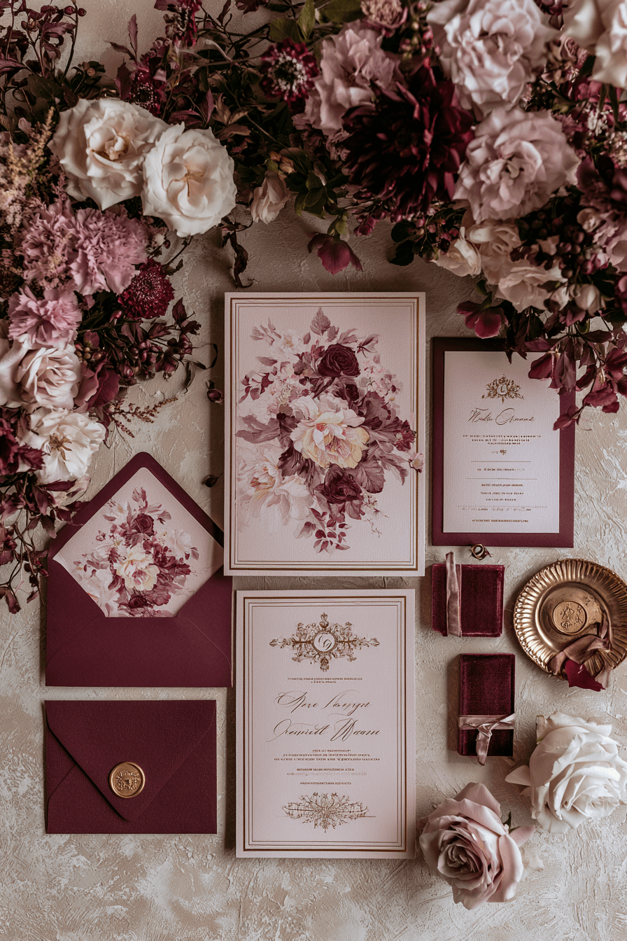 27 Burgundy and Blush Wedding Ideas for a Timeless Romantic Celebration