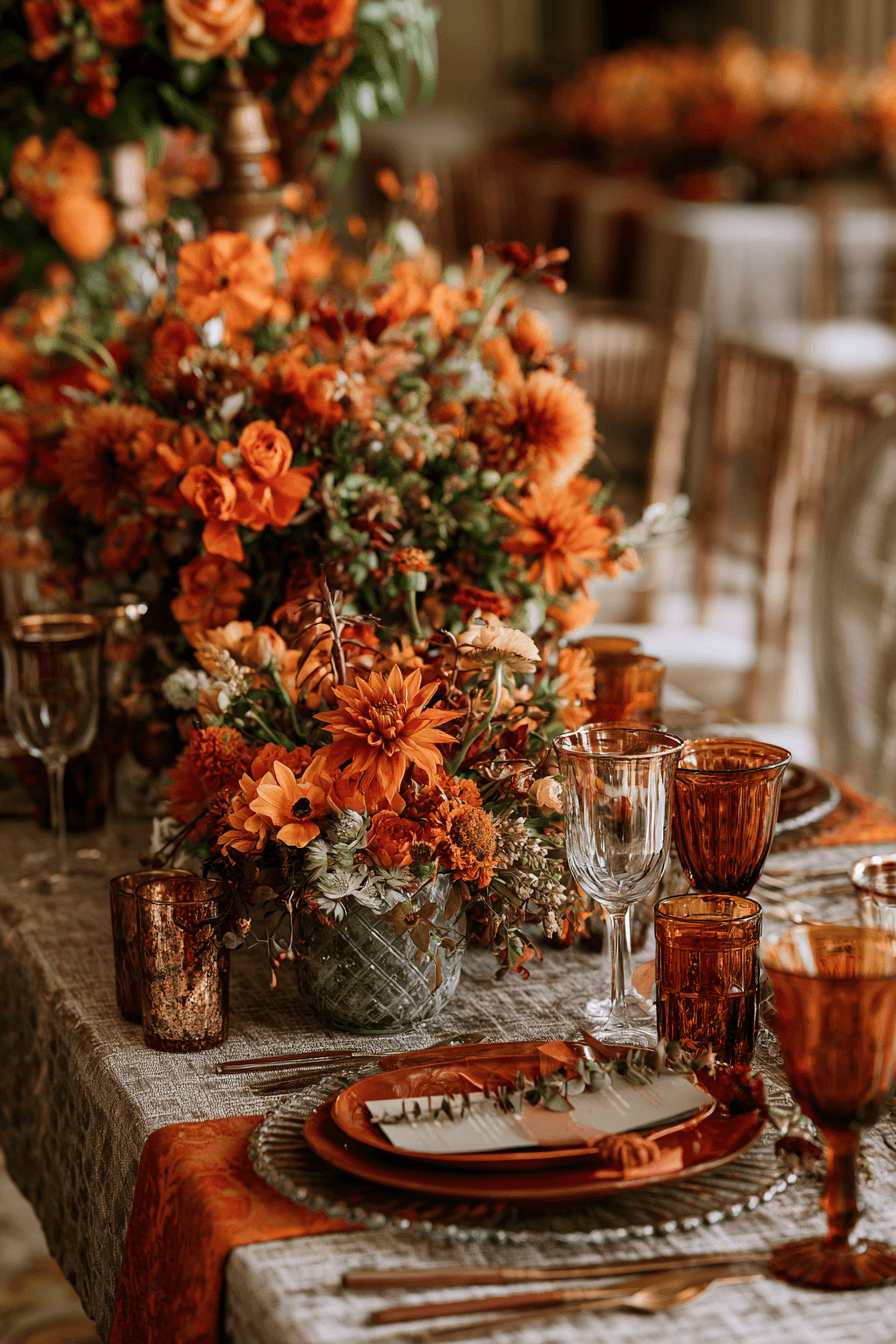 27 Stunning Burnt Orange Wedding Flower Ideas for a Romantic Celebration