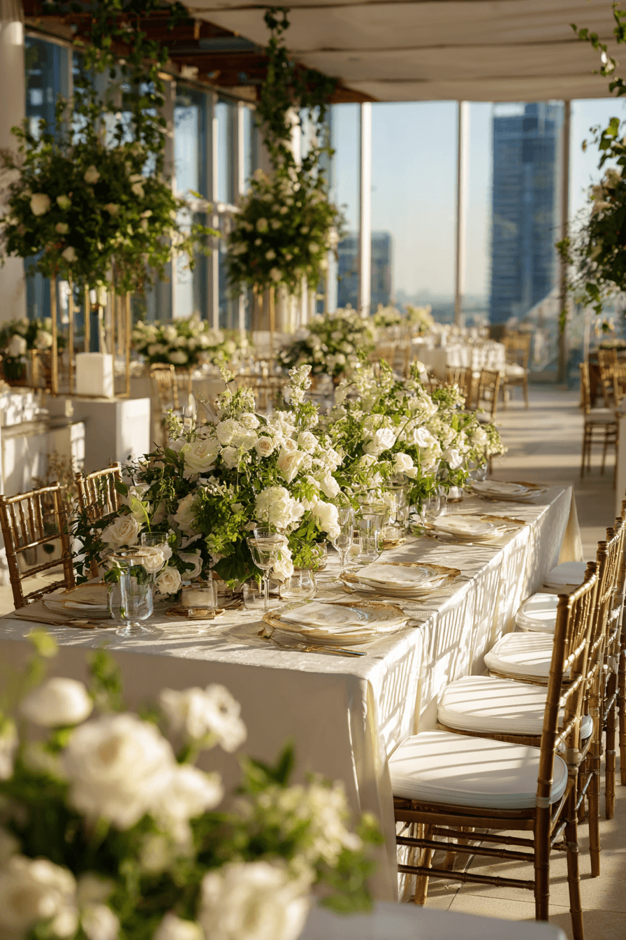 27 Elegant Rooftop Wedding Reception Themes Couples Love
