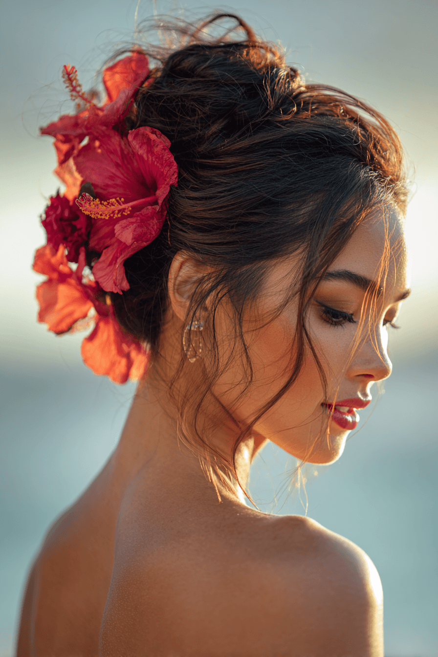 27 Beach Wedding Hairstyles That Stay Gorgeous in Ocean Breeze