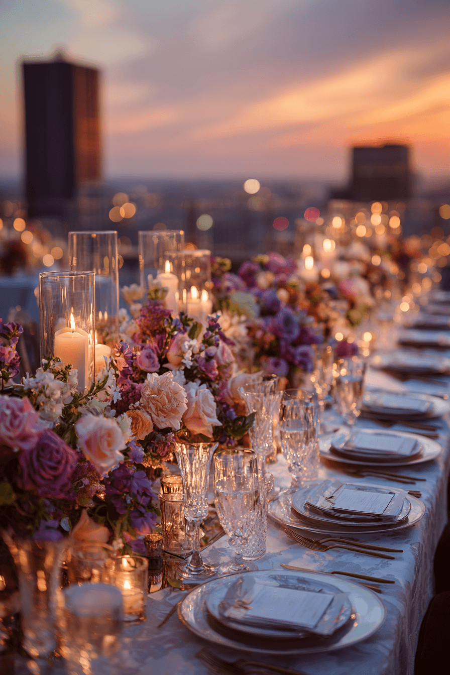 27 Elegant Rooftop Wedding Reception Themes Couples Love