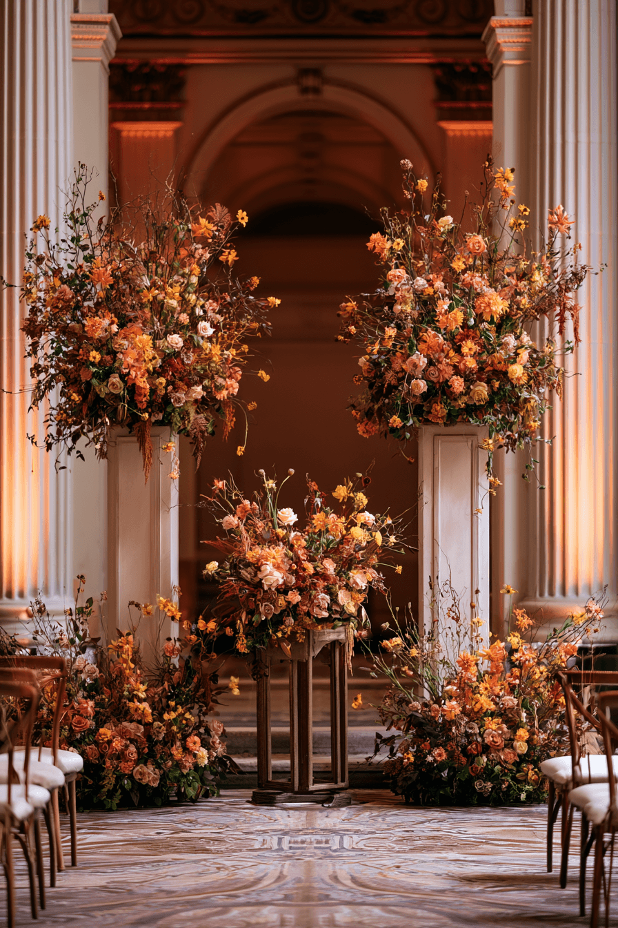 27 Stunning Burnt Orange Wedding Flower Ideas for a Romantic Celebration