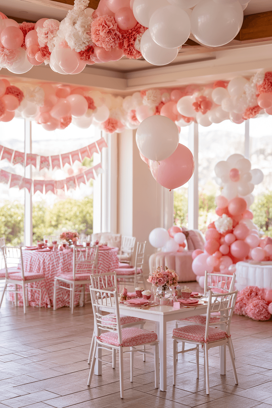 27 Beautiful Pink and White Birthday Decorations to Inspire Your Party