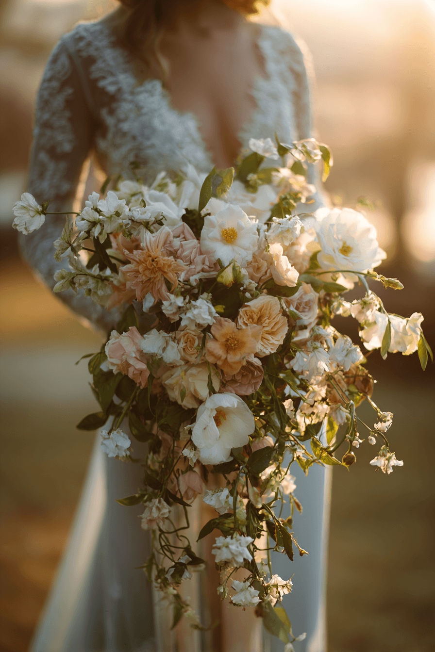 27 Dreamy Cascading Wedding Bouquet Designs Brides Love