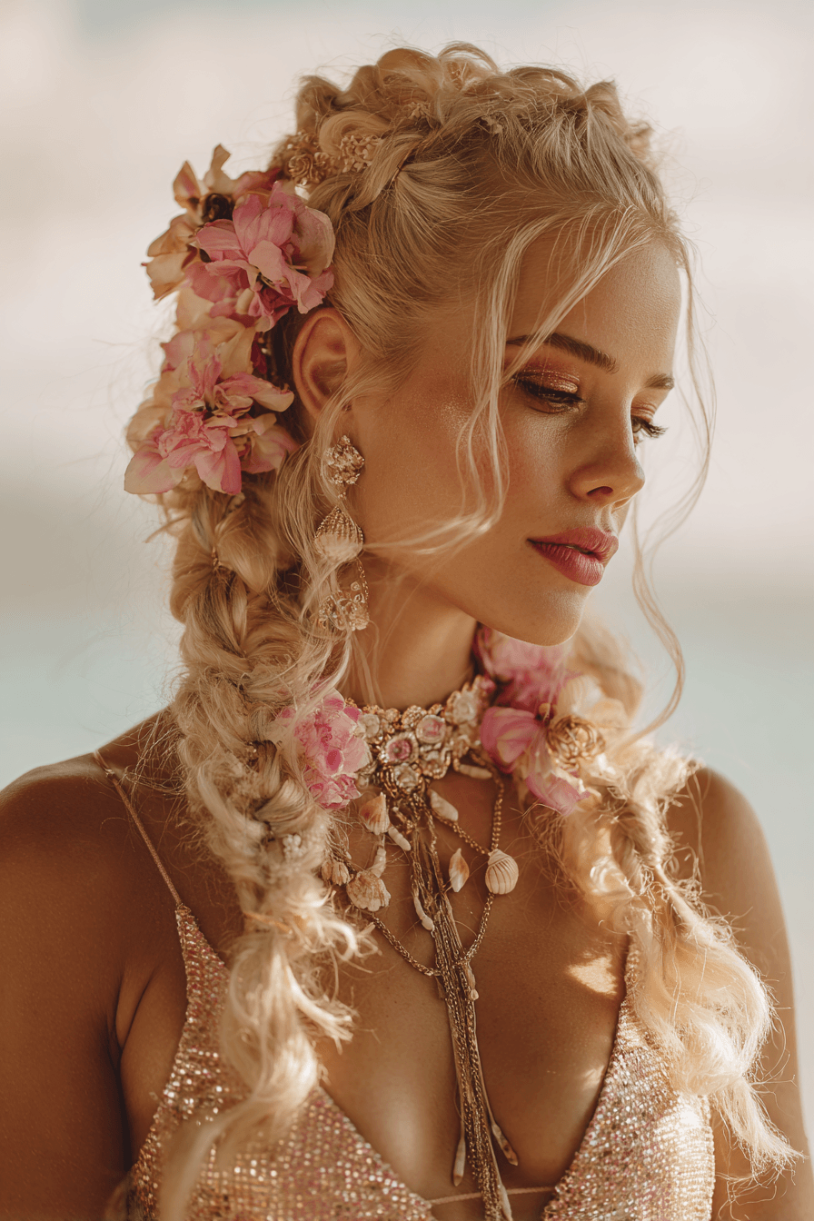 27 Beach Wedding Hairstyles That Stay Gorgeous in Ocean Breeze