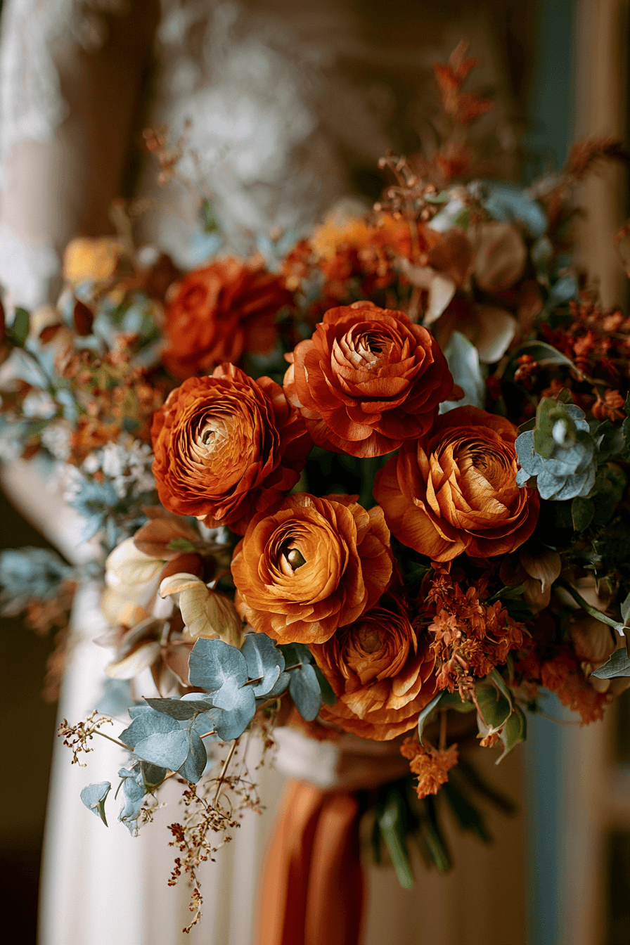 27 Stunning Burnt Orange Wedding Flower Ideas for a Romantic Celebration