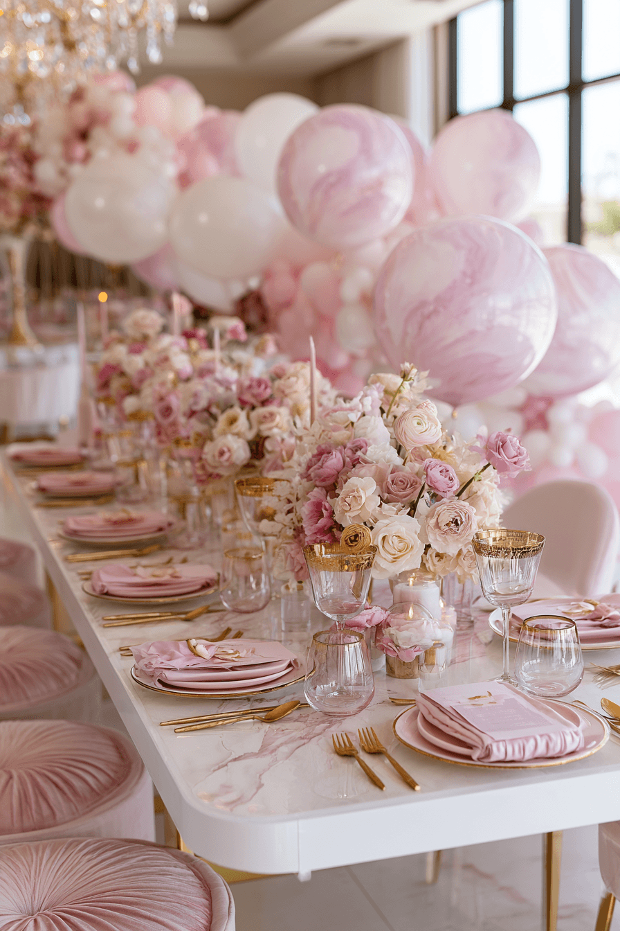 27 Beautiful Pink and White Birthday Decorations to Inspire Your Party