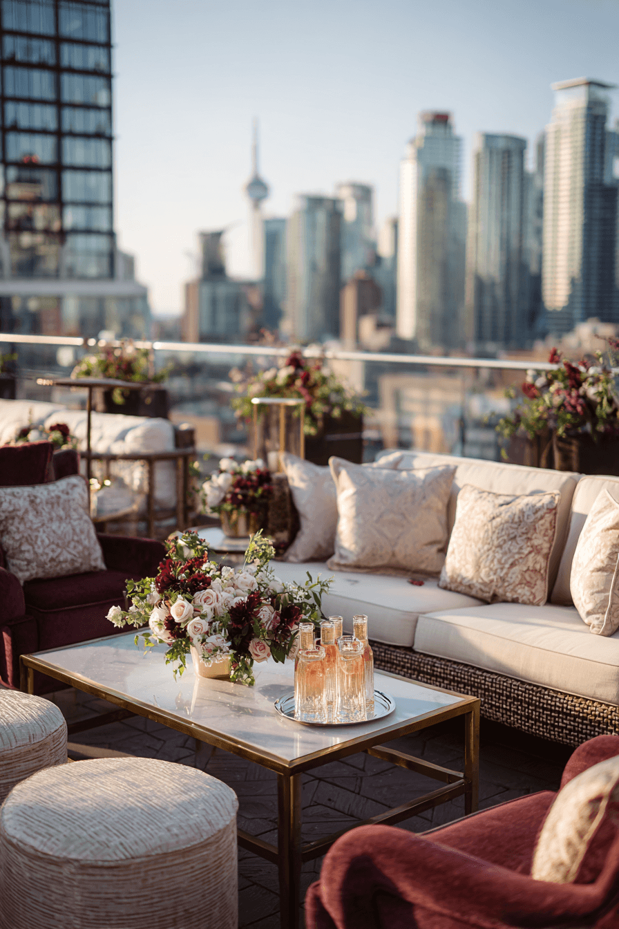 27 Elegant Rooftop Wedding Reception Themes Couples Love