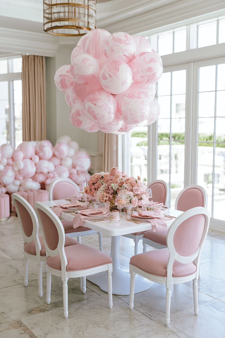 27 Beautiful Pink and White Birthday Decorations to Inspire Your Party