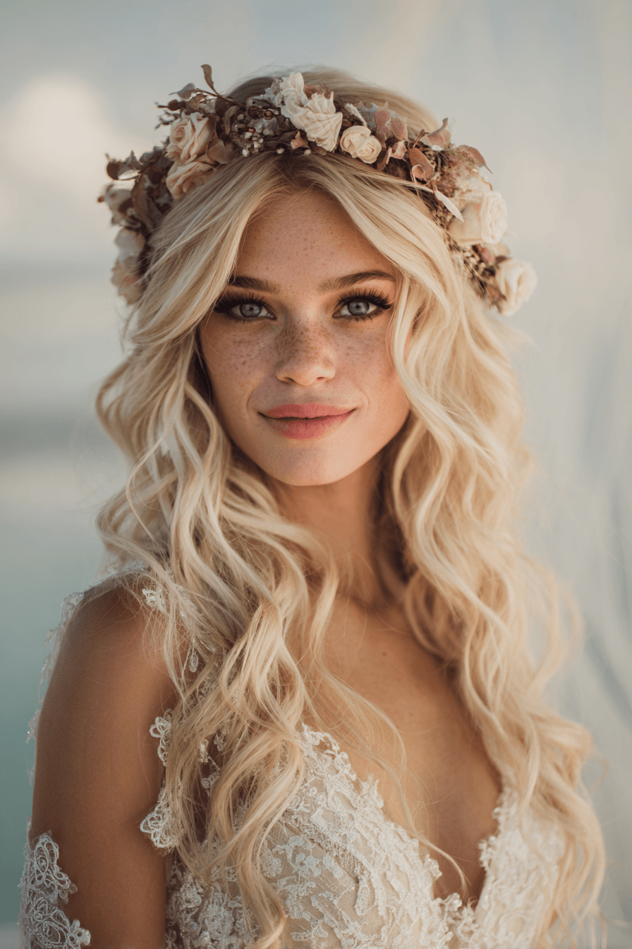 27 Beach Wedding Hairstyles That Stay Gorgeous in Ocean Breeze