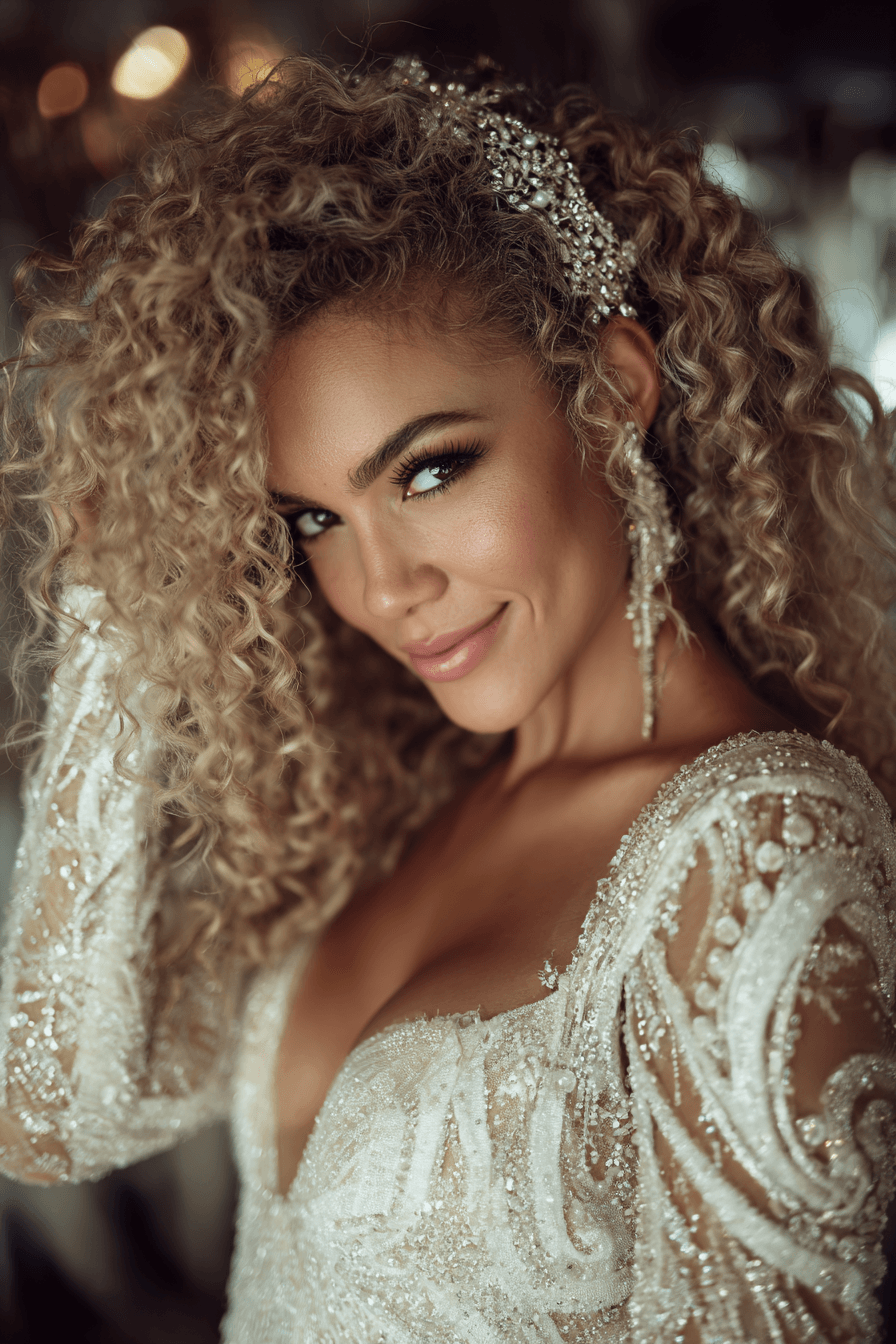 27 Beautiful Curly Hair Looks Perfect for Weddings