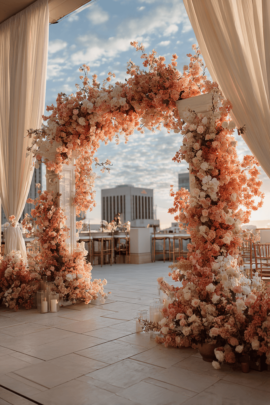 27 Elegant Rooftop Wedding Reception Themes Couples Love