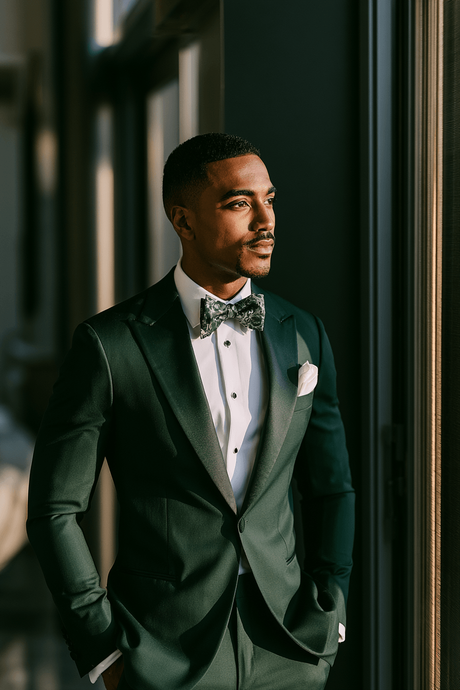 27 Green Tuxedo Wedding Ideas for a Stylish and Modern Celebration
