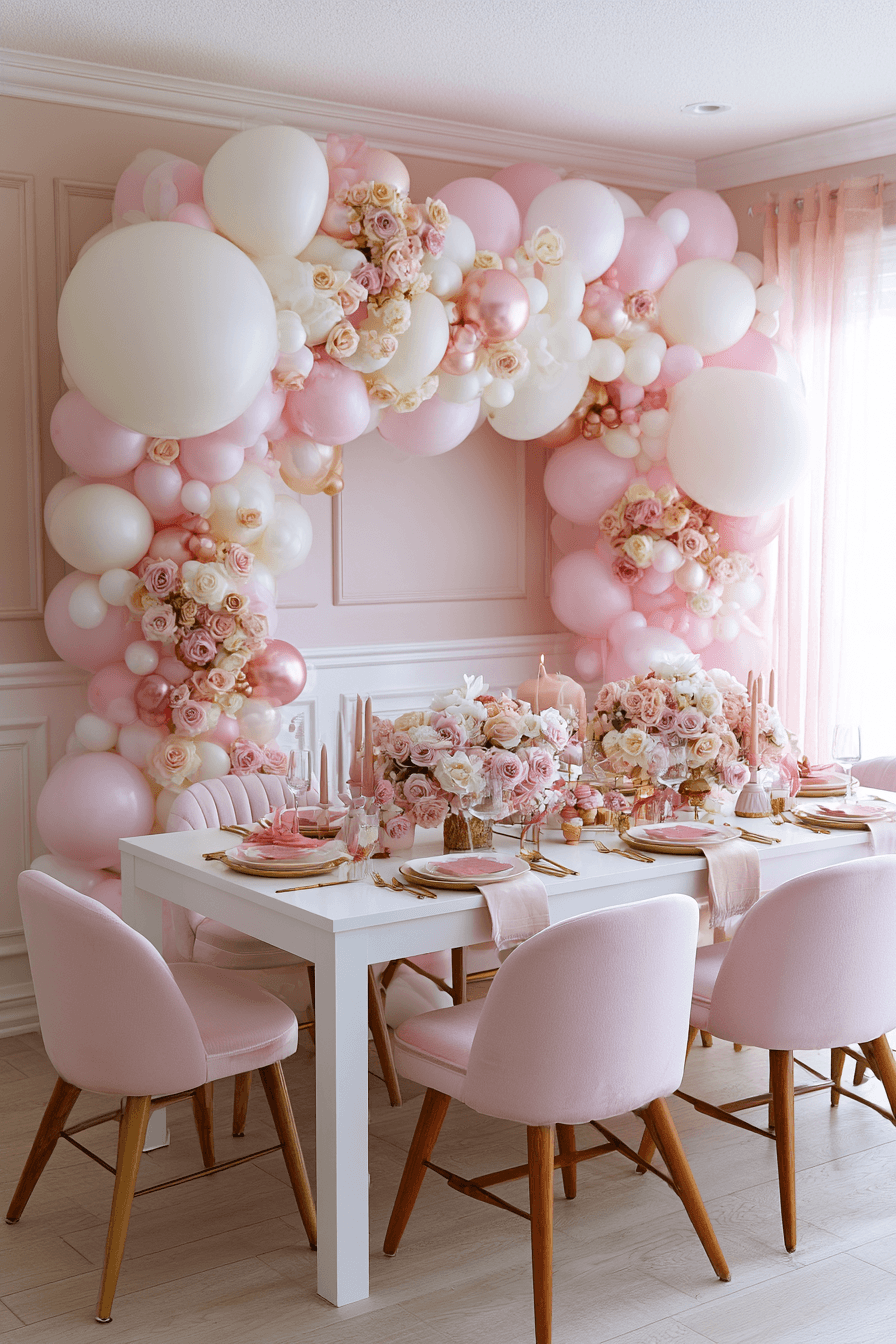 27 Beautiful Pink and White Birthday Decorations to Inspire Your Party