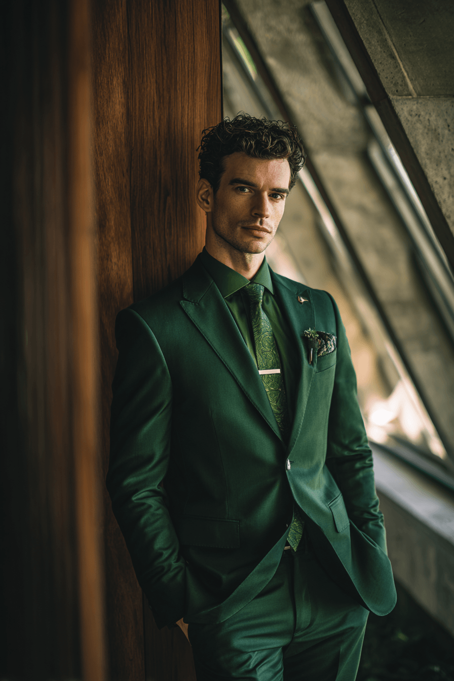 27 Green Groom Attire Inspirations for Every Wedding Theme