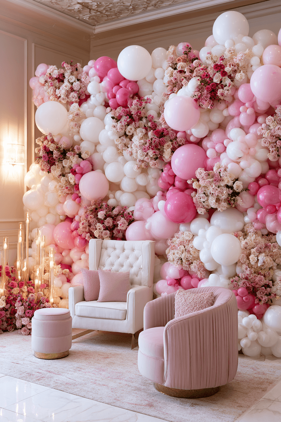 27 Beautiful Pink and White Birthday Decorations to Inspire Your Party
