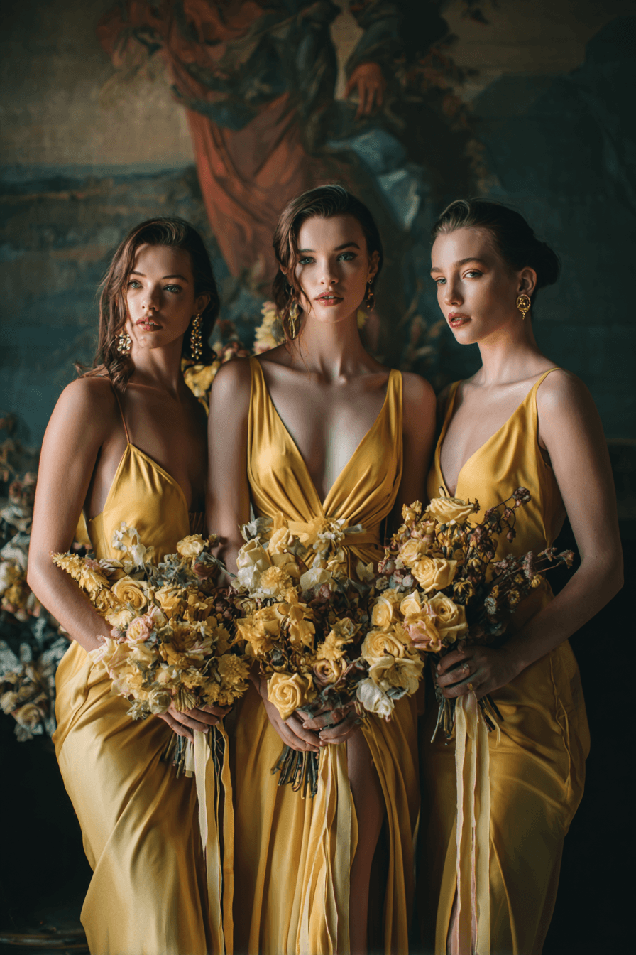 27 Stunning Butter Yellow Bridesmaid Dress Ideas for Elegant Weddings