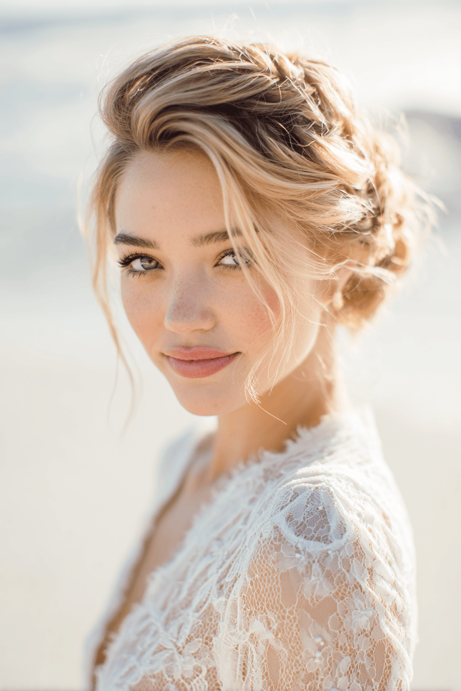 27 Beach Wedding Hairstyles That Stay Gorgeous in Ocean Breeze