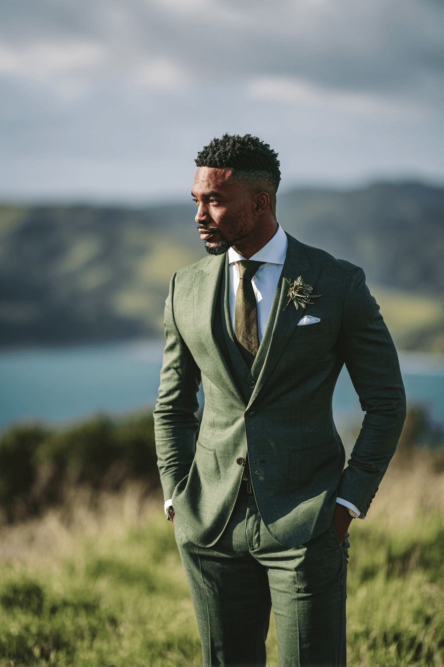 27 Green Groom Attire Inspirations for Every Wedding Theme